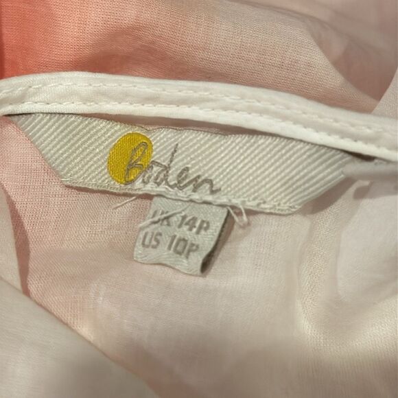 Boden Maxi Empire Beach Kaftan Dress Firecracker Dip Dye Orange US Size 10p - Picture 6 of 6